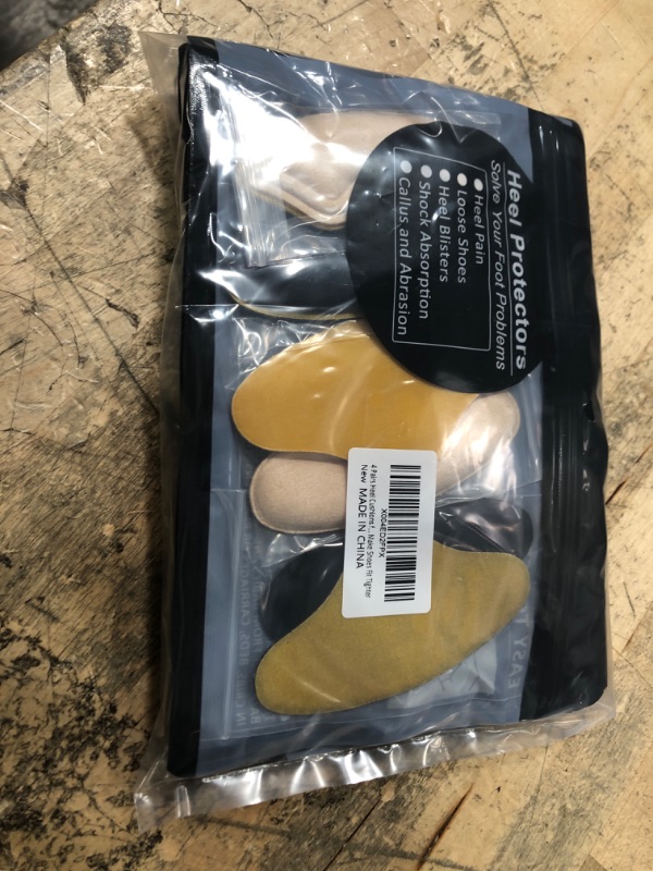 Photo 1 of 4 Pairs Heel Cushions Pads, Shoe Grips Liners Heel Protectors to Prevent Loose Shoes, Heel Pain, Blisters and Rubbing, Anti Slip Shoe Filler Make Shoes Fit Tighter