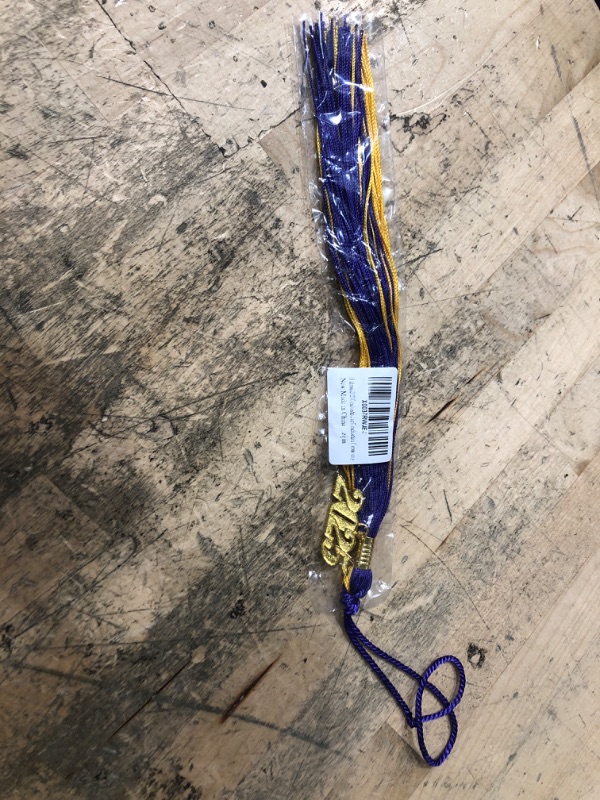 Photo 1 of 2025 Tassel Graduation Academic Graduation Tassel Purple and Gold with 2025 Year Gold Charm