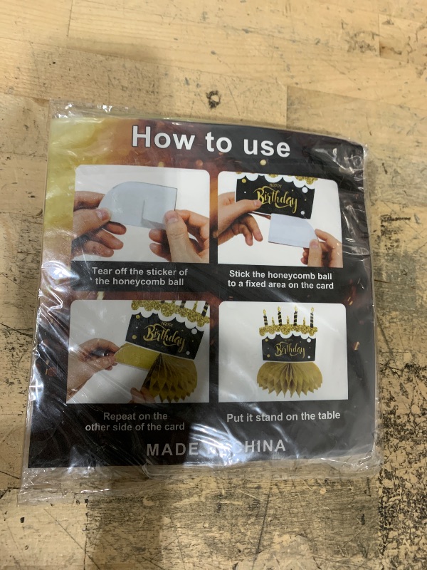 Photo 1 of 16-Piece Vibrant Birthday Decoration Set - Includes 9 Colorful Honeycomb Balls, 1 Festive Banner, and 6 Assorted Honeycomb Orbs for a Memorable Celebration