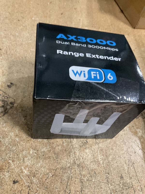 Photo 1 of 2025 AX3000 WiFi 6 Range Extender, WiFi Extender Signal Booster with Gigabit Ethernet Port, Dual Band (2.4G&5.8G) WiFi Repeater Cover to 13888sp.ft, Faster Speed and Wider Cover, Quick Setup (White)