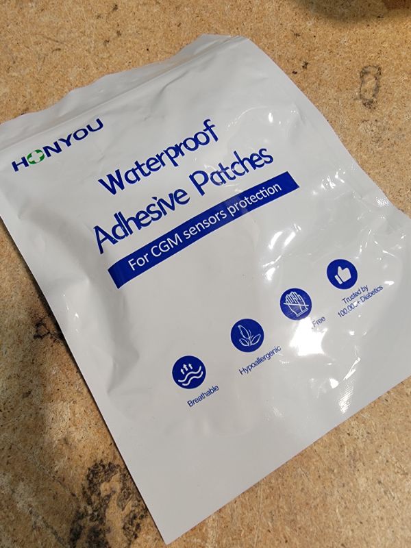 Photo 1 of 25Pack Freestyle Bandage for Libre 3 Sensor Covers Waterproof 14 Days Overpatch Tape CGM Adhesive Patches Without Hole, Beige