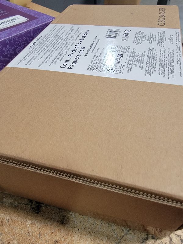 Photo 1 of Amazon Basics Heavy Duty Packaging Tape with Dispenser for Shipping, Moving and Storing, 1.88" x 22.2 yds, 6-Pack, 4.33 x 2.64 x 2.36
