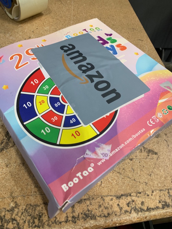 Photo 1 of 29" Large Dart Board for Kids, BooTaa Kids Dart Board with 12 Sticky Balls, Boys Toys, Indoor/Sport Outdoor Fun Party Play Game Toys, Birthday Gifts for 3 4 5 6 7 8 9 10 11 12 Year Old Boys Girls