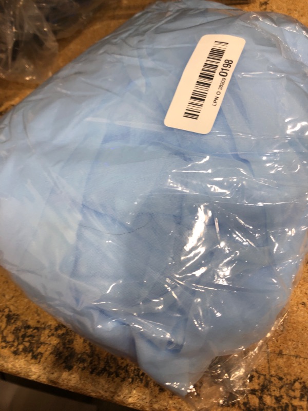 Photo 1 of 10x10ft Baby Blue Tulle Backdrop Curtain for Parites, Sheer Backdrop Curtains for Wedding Baby Shower Birthday Party Photo Shoot Decorations