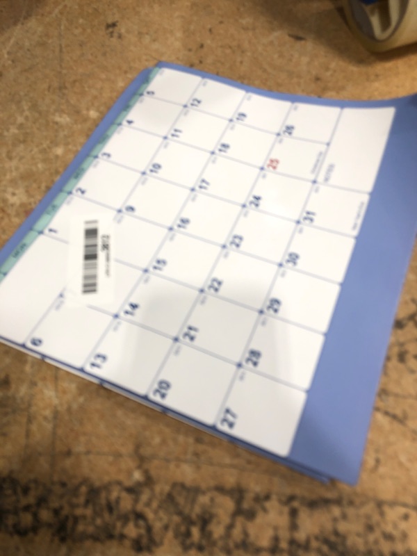 Photo 1 of 24" x 36" 2026 Wall Calendar, Folded Wet & Dry Erase Wall Calendar 12 Month, Yearly Laminated Calendar, Reversible Annual Planner, Horizontal/Vertical, with Julian Dates