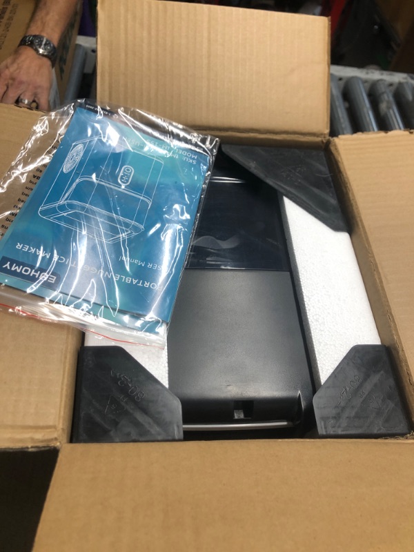 Photo 1 of ***doesn't work***
EUHOMY Nugget Ice Makers Countertop, Pebble Ice Maker Machine with 35lbs/24H Soft Ice, Self-Cleaning Sonic Ice Maker with Ice Scoop&Basket, Pellet Ice Maker for Home/Kitchen/Office(Stainless Steels)