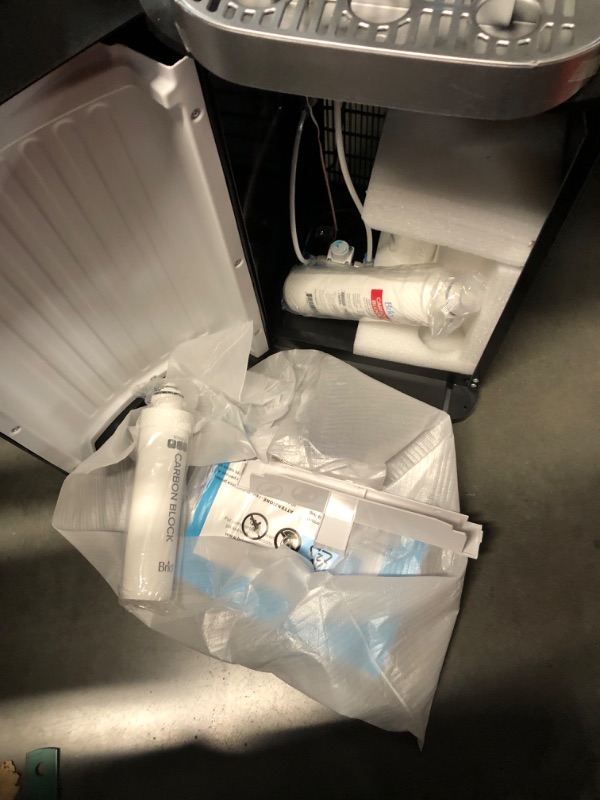 Photo 1 of ***DAMAGED - UNTESTED - SEE COMMENTS***
Brio Bottom Loading Water Cooler Dispenser for 5 Gallon Bottles - 3 Temperatures with Hot, Room & Cold Spouts, Child Safety Lock, LED Display with Empty Bottle Alert, Stainless Steel