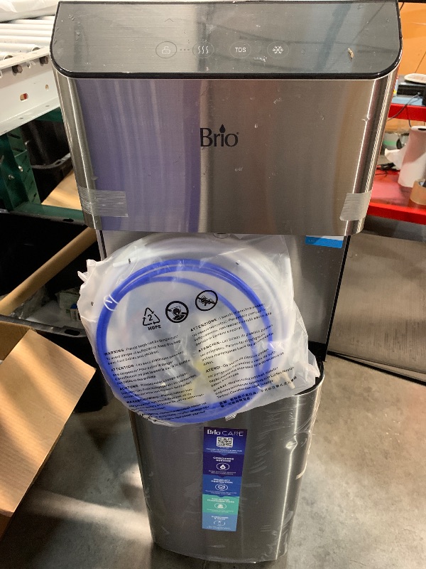 Photo 1 of (see all images) Brio Moderna Reverse Osmosis Bottleless Water Cooler Dispenser - Self-Cleaning, Dispenses Hot and Cold Water, TDS Meter