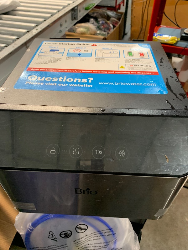 Photo 1 of (see all images) Brio Moderna Reverse Osmosis Bottleless Water Cooler Dispenser - Self-Cleaning, Dispenses Hot and Cold Water, TDS Meter