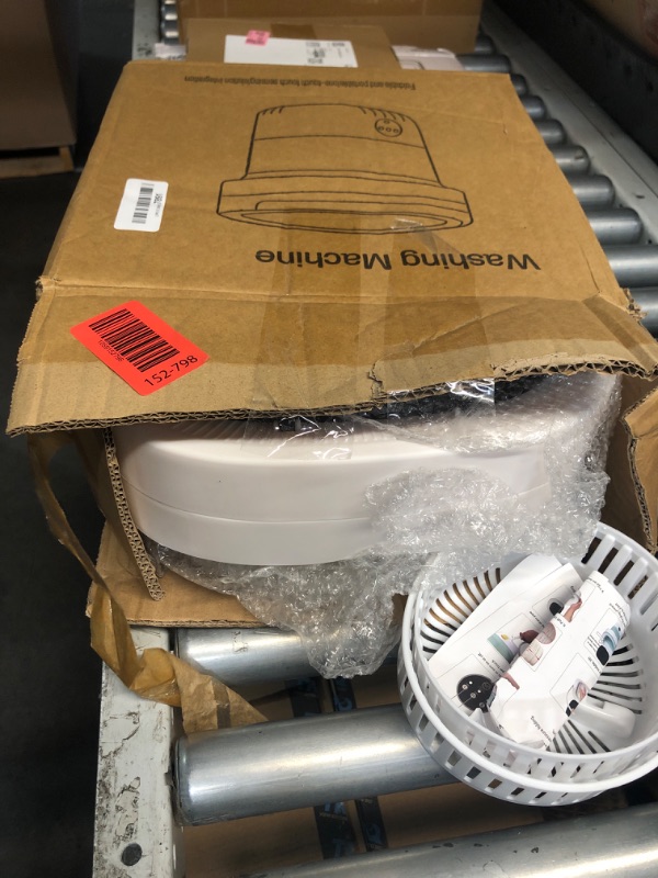 Photo 1 of (SMALL) (UNTESTED) Portable Washing Machine, Mini 16L Foldable Washer and Dryer with 3 Modes Deep Cleaning, Upgraded Small Collapsible Laundry for Travel, Apartment, Home, Hotel and camping