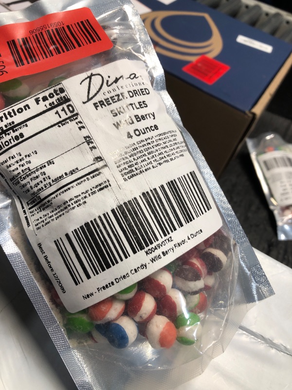 Photo 1 of ***FACTORY SEALED*** EXP 12/2099***Premium Freeze Dried Candy (4 oz) Wild Berry Flavored Freeze Dried Candy, Resealable Bag for Freshness, Freeze Dried Crunchy Candies Wildberry, 4 Ounces Movie Night Snacks,
