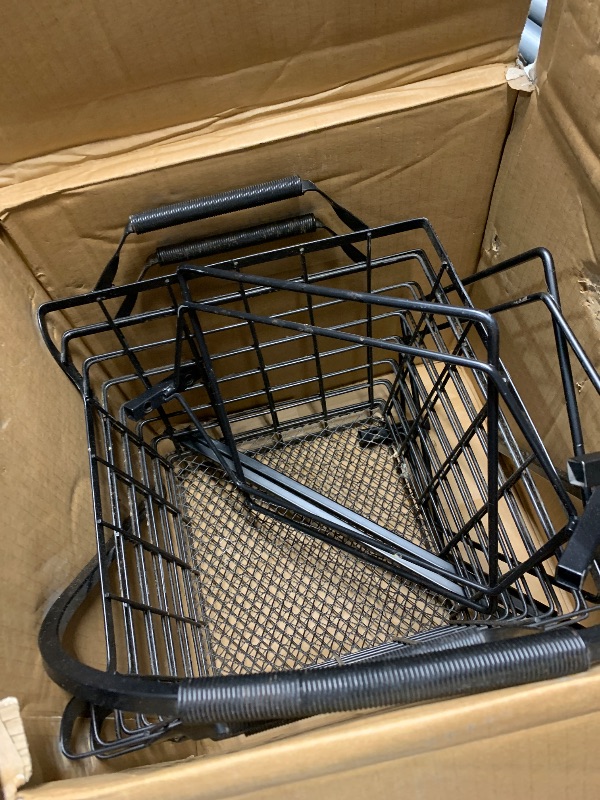 Photo 1 of ***(PARTS ONLY/ NON FUNCTIONAL/ MISSING PARTS)***Gourmet Basics by Mikasa Ferme 4-Tier Metal Floor Standing Fruit/Home Storage Market Basket, Antique Black