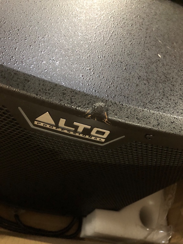 Photo 1 of ***PARTS ONLY***MINOR DENT** SEE PHOTOTS**
ALTO TS12S 2500W 12" Subwoofer, Powered PA Speaker with 6 Selectable DSP Modes, Easy Setup, 130 dB, 3" Voice Coil, Superior Bass