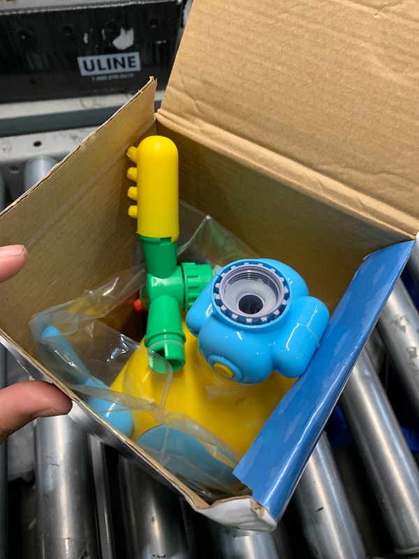 Photo 1 of ***(MISSING PARTS/ SEE NOTES)***Helicopter Water Sprinkler for Kids, Spinning Sprinkler for Yard, Sprays Water 15 Feet High for Summer Outdoor Play