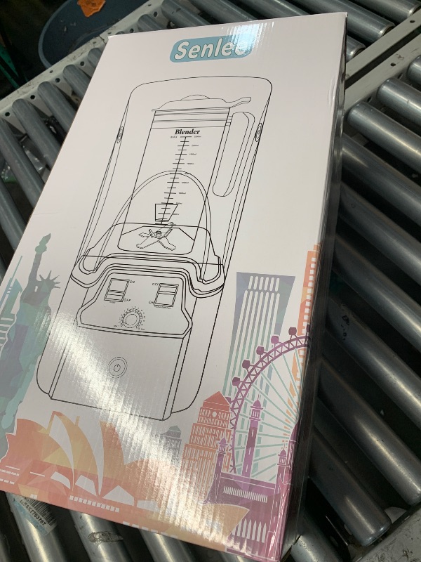 Photo 1 of ***(PARTS ONLY/ MAJOR DAMAGE/ NON FUNCTIONAL)***Commercial Blender for Smoothies With Quiet Shield, 2.5HP Motor, Stainless Steel Blade, 80oz Pitcher for Shakes, Smoothies, Ice Crushing, Frozen Drinks, 15 Speeds, Self-Cleaning, Black