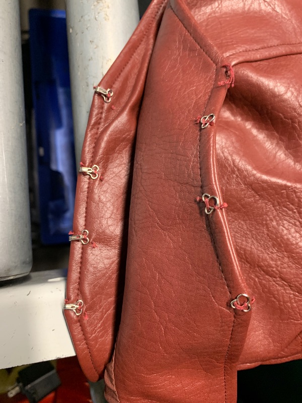 Photo 1 of **MISSING TOP HOOK** SOLY HUX Women's PU Leather Halter Tank Tops Sexy Deep V Neck Asymmetrical Vest Corset Party Clubwear Pure Burgundy X-Small