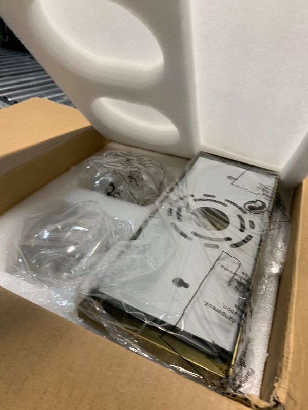Photo 1 of (UNTESTED) METWET Bathroom Light Fixtures, 2 Light Brushed Gold Vanity Light, Modern Wall Sconces with Clear Glass Globe Shade, Bathroom Wall Lights Over Mirror Kitchen Bedroom Hallway, VL195-GD-2