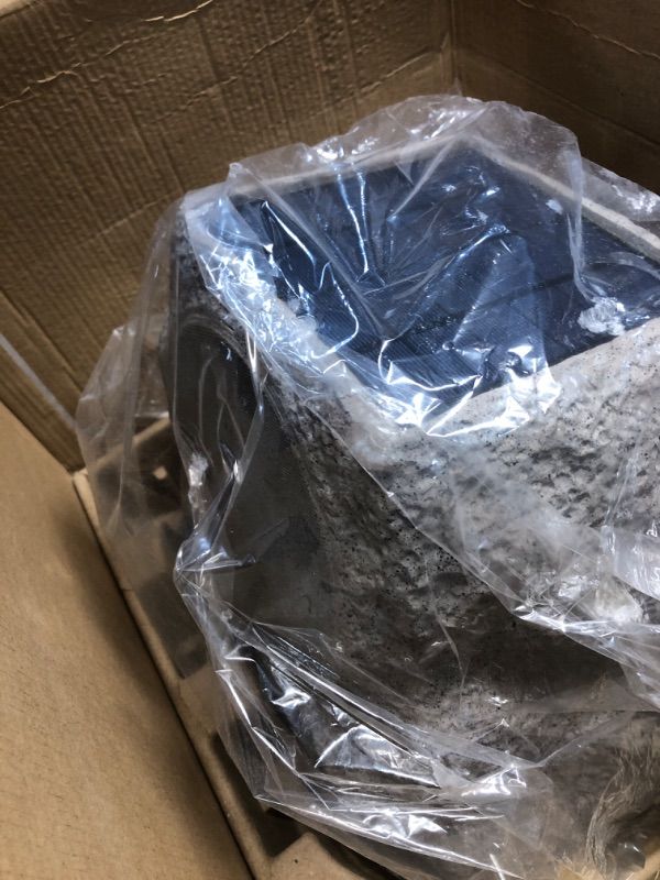 Photo 1 of ***(PARTS ONLY/ MAJOR DAMAGE/ SEE NOTES)***Victrola Rock Speaker Connect, Stone, Wireless Outdoor with Bluetooth 5.3, 22-Hour Battery Life, with Solar Charging, Link Up to 20 Rock Speakers, IP65 Water & Dust Resistant