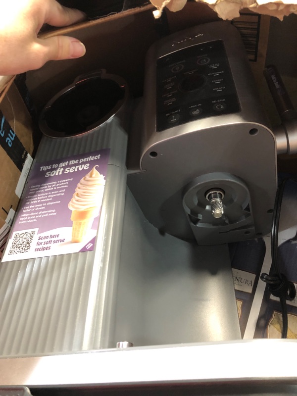 Photo 1 of **SEE NOTES** Ninja Swirl by CREAMi Ice Cream and Soft Serve Maker, Sorbet, Milkshake, Frozen Yogurt, Low Calories Program & More, 13-in-1, Soft Serve Handle, (2) CREAMi Swirl 16oz Pints, For Kids & ALL ages, NC701