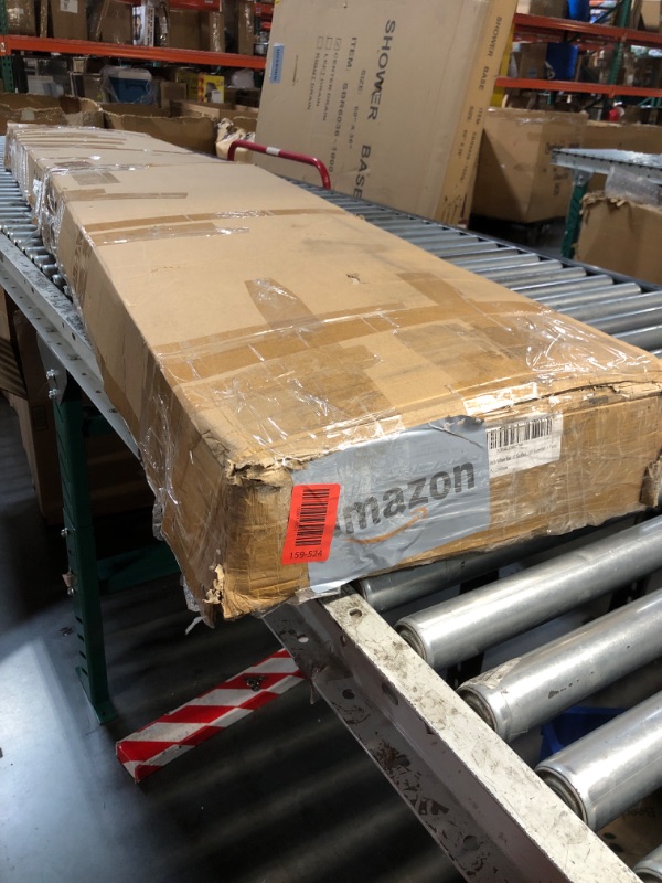 Photo 1 of **TRUCK/TRAILER PICKUP ONLY**SEE NOTES **Fredbeck 36x96 inch White Barn Door with 6.6FT MDF Sliding Door Hardware Kit Included & Handle,Solid PVC Surface,DIY Assembly,5-Panel
