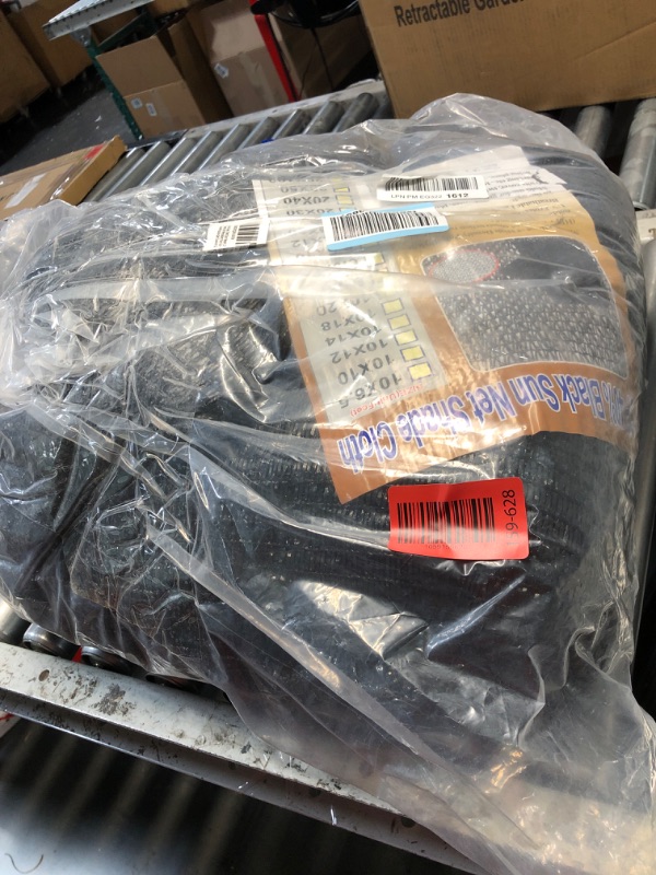 Photo 1 of (bagged) (used/fair) e.share Shade Cloth, 40%-50% Sunblock UV Protection, 20 FT X 50 FT can Custom Size Sun Mesh Net for Garden Plant Cover, Flowers and Greenhouse, Black