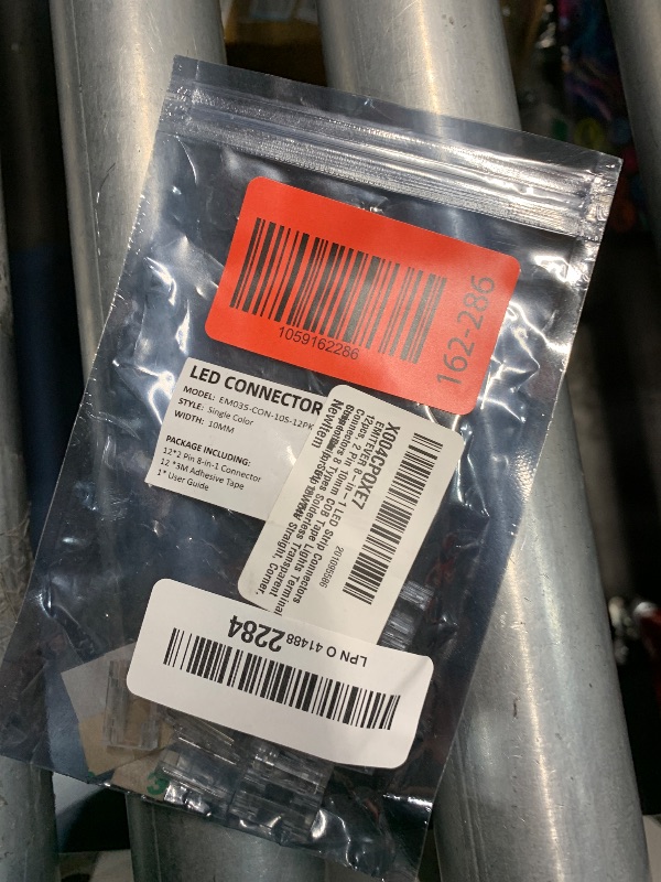 Photo 1 of ?EMITEVER 8-in-1 LED Strip Connectors 12pcs, 2 Pin 10mm COB Tape Lights Terminal Connectors 8 Types Solderless Transparent Connection for? 5V 12V 24V?Straight, Corner, Strip to Strip, Strip to Wire?