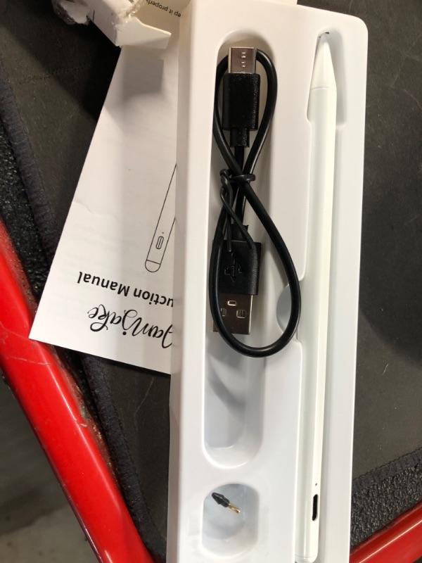 Photo 1 of ***(COLOR IS WHITE)***Stylus Pen 2X Fast Charge Active Pencil Compatible with 2018-2025 Apple iPad Pro 11"/12.9"/M4, iPad Air 3/4/5/M2/M3, iPad 6-11, iPad mini 5/6 Gen-Black