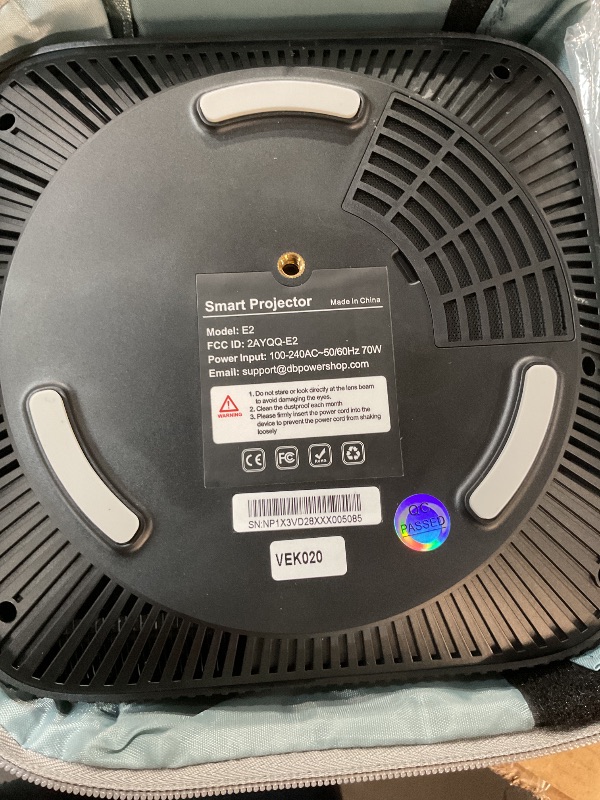 Photo 1 of [2025 Netflix-Licensed | 386+ Built-in Apps] DBPOWER E2 Smart Projector with WiFi and Bluetooth, Mini Projector 4K Support with Netflix, Youtube, Disney+, Hulu, Max, Crunchyroll w Portable Case