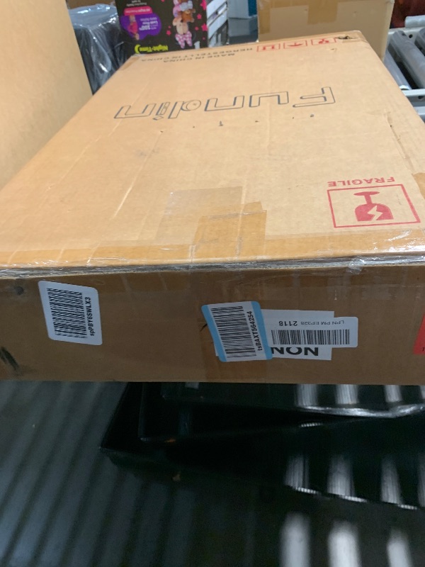 Photo 1 of (DAMAGED) (USED/FAIR) Fundin White Medicine Cabinet Recessed or Surface Mount, Bathroom Medicine Cabinet with 16 x 26 Beveled Mirror and Adjustable Staggered Shelves