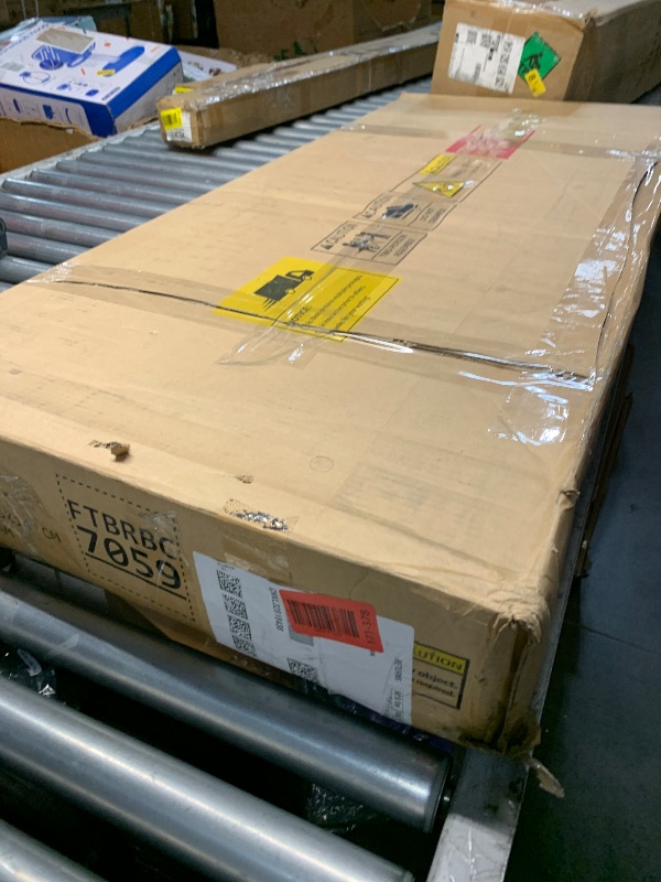 Photo 1 of (missing pieces) YITAHOME 48 Inch Floating Vanity with 3 Drawers, Wall Mounted Bathroom Vanity with White Quartz Countertop & Oak Veneer