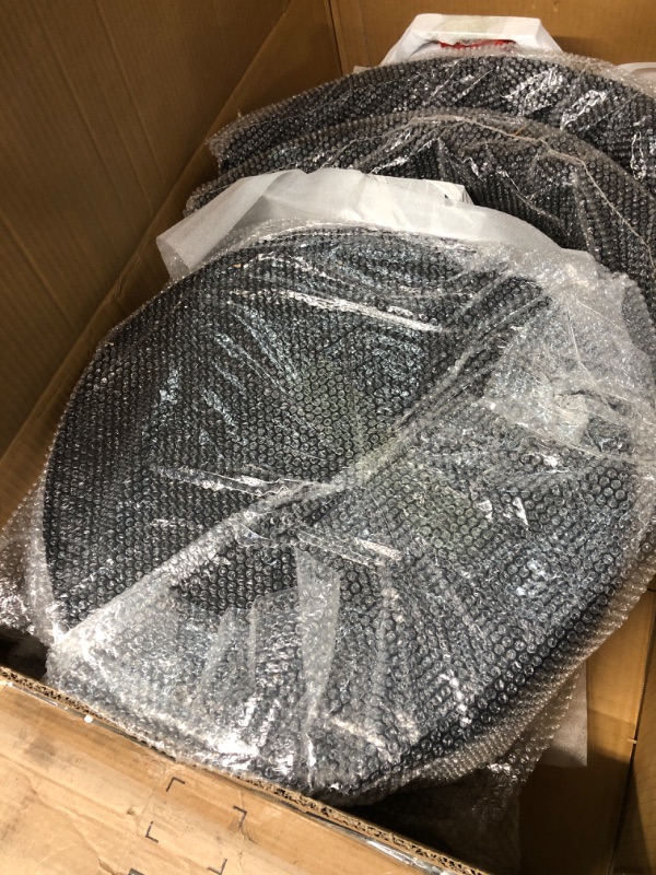 Photo 1 of (UNTESTED) Honyee Black Dining Chairs, Modern Dining Chairs Set of 2, Teddy Fleece Round Cushion Dining Room Chairs, Curved Backrest Dining Chairs with Black Metal Legs (Black, 2Pcs)