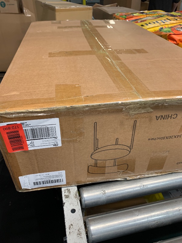 Photo 1 of (UNTESTED) Honyee Black Dining Chairs, Modern Dining Chairs Set of 2, Teddy Fleece Round Cushion Dining Room Chairs, Curved Backrest Dining Chairs with Black Metal Legs (Black, 2Pcs)