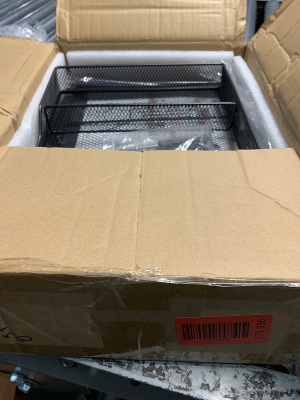 Photo 1 of OPNICE Dual Monitor Stand Riser, Desk Organizer with Drawer, Office Desk Organizers and Accessories, Office Workspace Organization, Computer Monitor Stand for Laptop, Printer (Black)