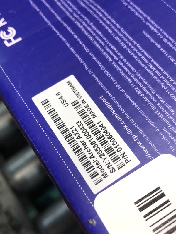 Photo 1 of ***FACTORY SEALED*** TP-Link AX1800 WiFi 6 Router V4 (Archer AX21) – Dual Band Wireless Internet, Gigabit, Easy Mesh, Works with Alexa - A Certified for Humans Device, Free Expert Support