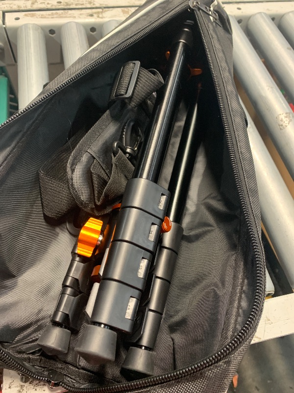 Photo 1 of (see all images) K&F Concept 73 inch /186cm Camera Tripod,Transverse Center Column Aluminium DSLR Tripod with 360 Degree Ball Head 10kg Load