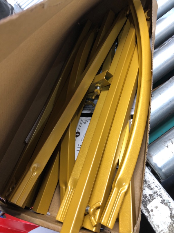 Photo 1 of **********FOR PARTS ONLY-Missing parts************
Wokceer 7.2 FT Wedding Arch Backdrop Stand, Gold Metal Arch Backdrop Stand for Wedding Ceremony Birthday Party Bridal Baby Shower Photo Booth Garden Floral Balloon Arches Decoration