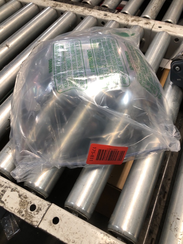 Photo 1 of (BAGGED) (USED/FAIR) PLASTICPRO Disposable 128 ounce Square Serving Bowls, Party Snack or Salad Bowl, Extra Large Plastic Crystal Clear Pack of 4