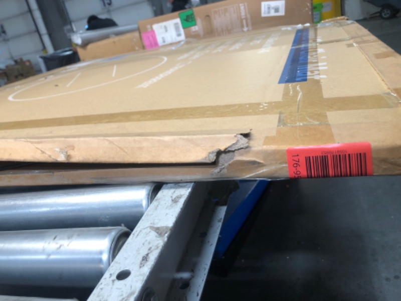 Photo 1 of [Tempered Glass] 46" x 46" Round Glass Chair Mat, Heavy Duty Hard Floor Mat with Round Corner and Polished Edge, Office Chair Mat for Carpet Office Home Hardwood Floor Desk