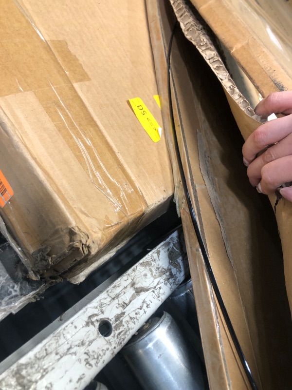 Photo 1 of [Tempered Glass] 46" x 46" Round Glass Chair Mat, Heavy Duty Hard Floor Mat with Round Corner and Polished Edge, Office Chair Mat for Carpet Office Home Hardwood Floor Desk