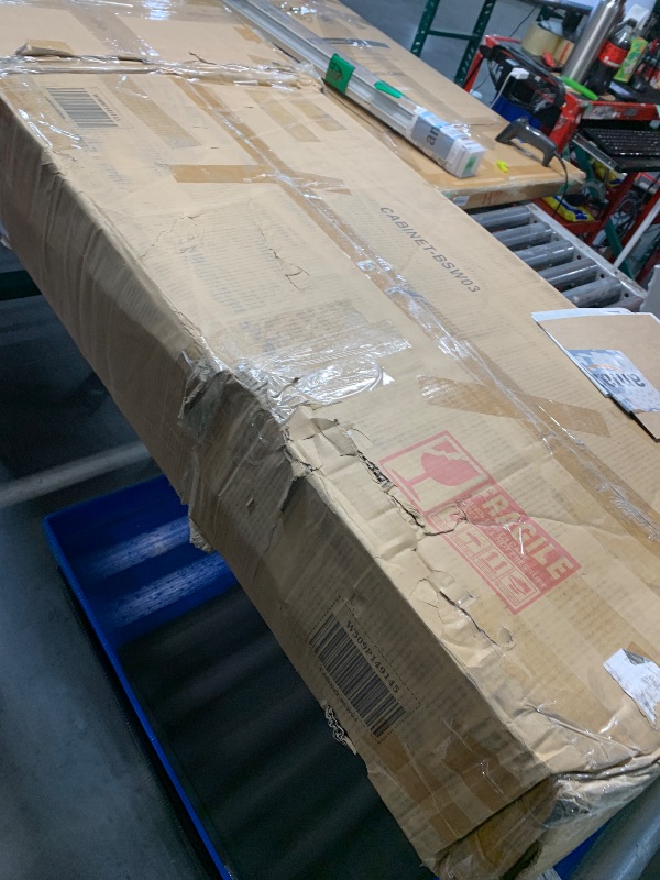 Photo 1 of **************MIRROR IS BROKEN*****************
Wakefit Vanity Desk with Mirror and Lights, 42IN Makeup Table with 6 Drawers and 2 Cupboard Storage, Vanity Makeup with Power Outlet | LED Light with 3 Color Modes | Adjustable Brightness | White