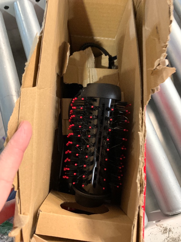 Photo 1 of ***(HEAVILY USED/ MINOR DAMAGE)***REVLON One Step Volumizer PLUS Hair Dryer and Styler | More Volume, Less Damage, and More Styling Control for Easy and Fast Salon-Style Blowouts, Plus Travel Friendly (Black)