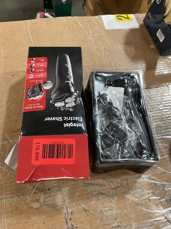 Photo 1 of (HEAVILY USED) rategist Electric Razor for Men Cordless: 3-in-1 Electric Shaver for Face/Beard/Nose/Sideburns - IPX7 Waterproof Travel Kit - Precision Blades & Turbo Speed