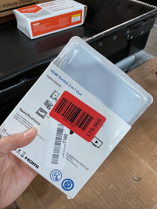 Photo 1 of [Upgrade] HDMI Switch 3 in 1 Out, 4K@60Hz HDMI 2.0 Switch Splitter with 2.6FT Long HDMI Cable, 3-Port HDMI Switcher Selector, Supports 4K 30Hz 3D 1080P HDCP2.2 for PS5 Xbox DVD Player Fire Stick PC