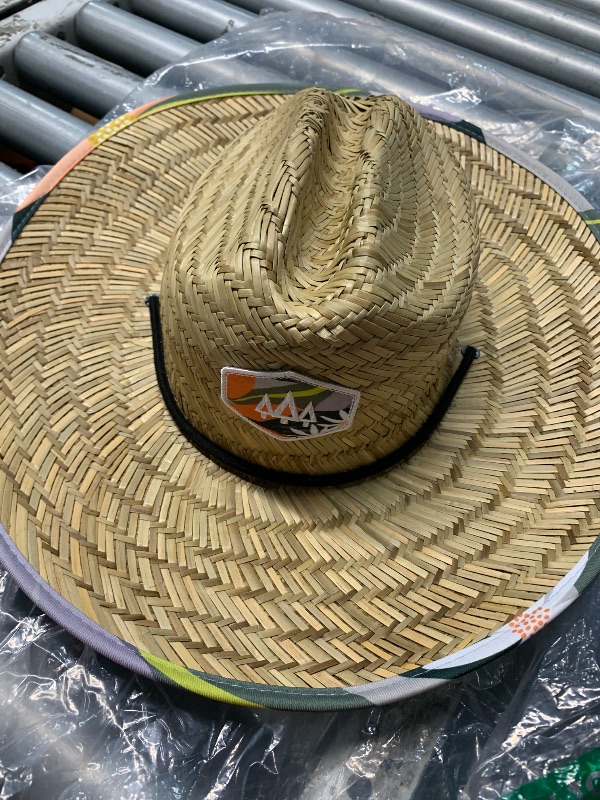 Photo 1 of (see images) Straw Hat for Men & Women | Lifeguard Hat, Beach Hat & Sun Hat | UPF 50+ Wide Brim for Sun Protection | One Size | Hemlock