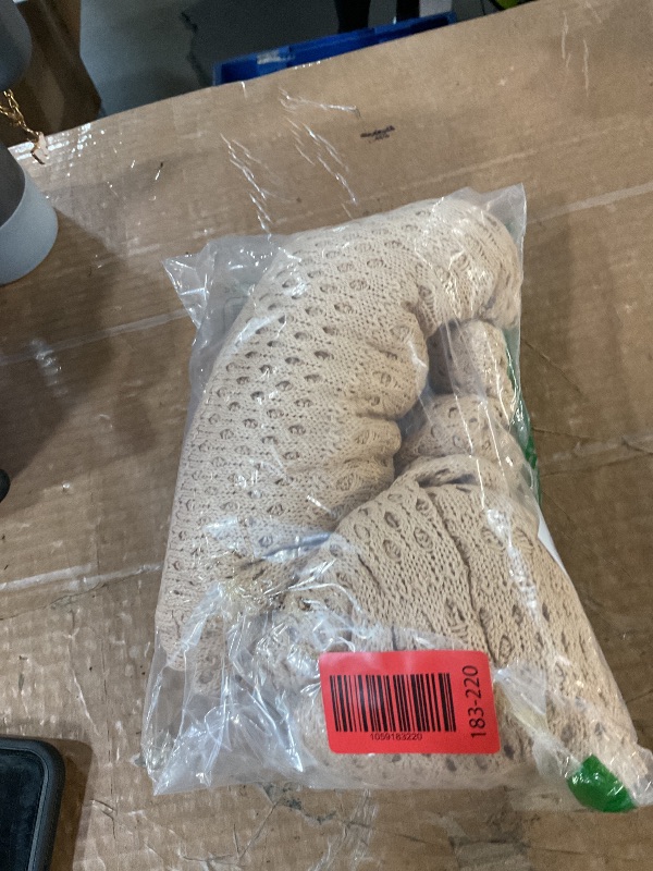 Photo 1 of (USED/FAIR) (BAGGED) Fisoew Womens Summer Crochet Swim Cover Up 2 Piece Sleeveless Front Tie Crop Tops Beach Maxi Skirt Boho Coverup Set Khaki