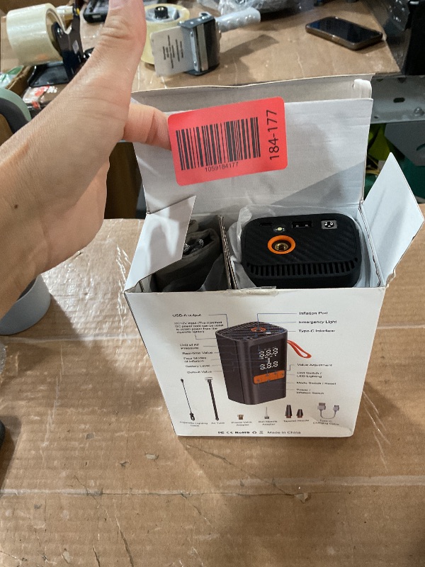 Photo 1 of ***PARTS ONLY ******Tire Inflator Portable Air Compressor, TOKANI Cordless Air Pump for Car Tires, Electric Tire Inflator with Digital Pressure Gauge for Car, Motorcycle, Bike, Balls and More