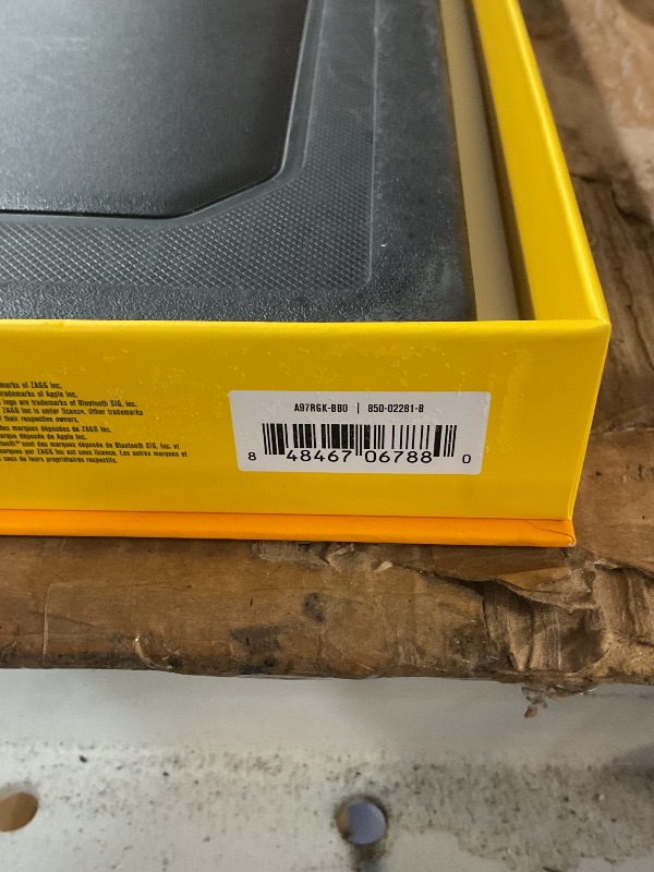 Photo 1 of ZAGG Rugged Book Detachable Case and Magnetic-Hinged Keyboard for iPad Air, iPad Air 2, iPad 9.7, iPad 9.7 Pro - Multi-Device Bluetooth Pairing, Backlit Keyboard - USB-C to USB-C Cable Included, Black