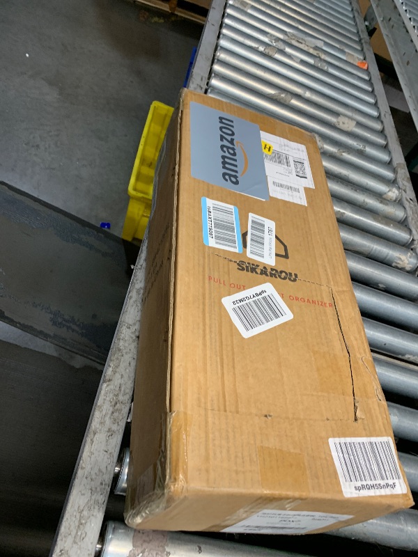 Photo 1 of Sikarou Pull Out Cabinet Organizer,Heavy-Duty Slide Out Shelf, Wood and Wire Basket, Pull Out Drawer for for Kitchen Under Sink Space, Pantry, Bathroom, 2 Tie 9 * 21 in