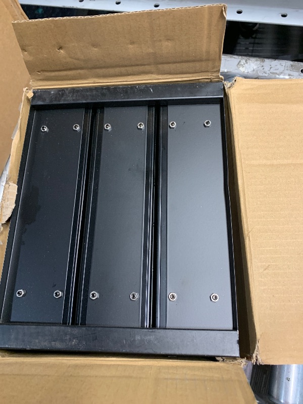 Photo 1 of (partial set) Mystozer Pull Out Spice Rack Organizer for Cabinet, Slide Out Spice Racks, Easy to Install, 2.1''Wx10.35''Dx8.26''H, 3 Drawers 2 Tiers(Black)