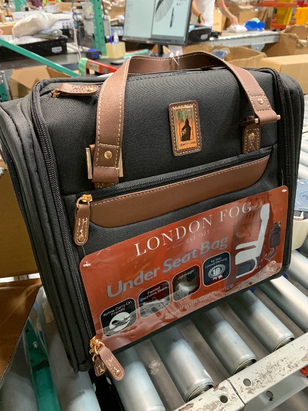 Photo 1 of (used)(see images) London Fog Westminster 15" Under The Seat Bag, Black